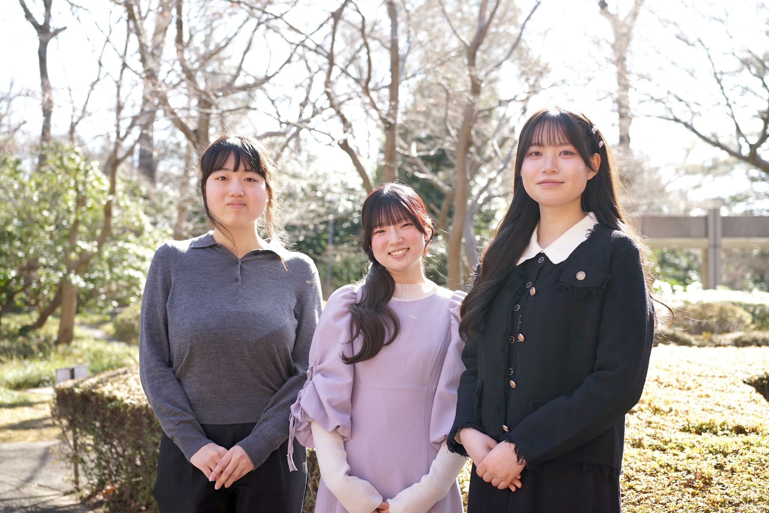 白百合女子大学のキャンパスにて