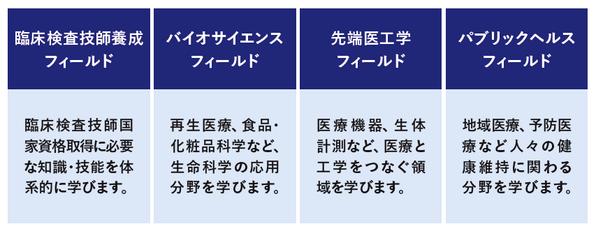 4つのフィールド